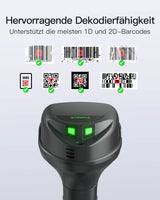 BCST-560B Inateck Barcode Scanner Kabellose, QR Code Scanner mit Smart Base, 1D/2D, Unterstützt App SDK - Inateck Office DE