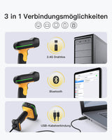 BCST-75 Industrieller Bluetooth Barcode Scanner mit IP67 Wasser Staubdicht & APP SDK - Inateck Office DE