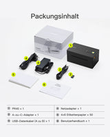 PR40 Bluetooth Thermo-Etikettendrucker, Kabelloser 4x6 Versandetikettendrucker für Versandpakete, Kompatibel mit iPhone, Android, iPad, Windows, MacOS, Chrome, USPS - Inateck Office DE