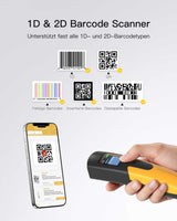 Nano 260D, Tragbarer 2D Barcode Scanner, 2600mAh-Akku - Inateck Office DE
