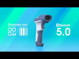 BCST-73, Wireless 2D Barcode Scanner Bluetooth & 2.4G – QR Code Scanner liest von Bildschirmen, kabellos