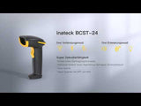 BCST-24 Kabelloser CCD Handscanner 1D Bluetooth Barcode Scanner mit Akku 2600mAh