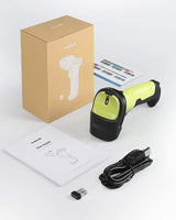 BCST-60 1D Barcodescanner mit 2.4GHz, kabellos bis 35m + BCST-S Barcodescannerständer, verstellbare Halterung - Inateck Office DE