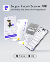 BCST-36 2D Bluetooth Barcode Scanner mit APP/SDK mit Barcode Scanner Ladestation - Inateck Office DE