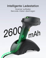 BCST-560B Inateck Barcode Scanner Kabellose, QR Code Scanner mit Smart Base, 1D/2D, Unterstützt App SDK - Inateck Office DE