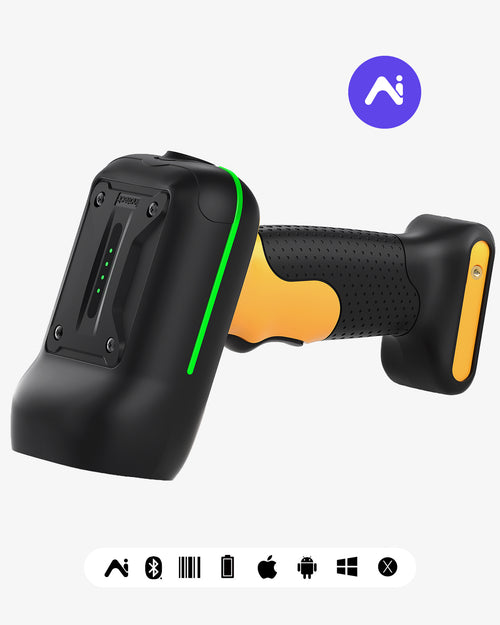 BCST-61 Industrieller 1D Bluetooth Barcode Scanner mit IP67 Wasser Staubdicht & APP SDK - Inateck Office DE