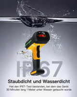 BCST-75 Industrieller Bluetooth Barcode Scanner mit IP67 Wasser Staubdicht & APP SDK - Inateck Office DE