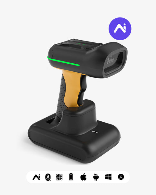 BCST-75S Industrieller 2D Bluetooth Barcode Scanner mit IP67 Wasser Staubdicht & APP SDK - Inateck Office DE