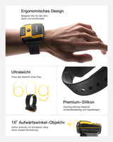 PBS005 Barcode Scanner Kabellos 2D, Armbanduhr-Stil, QR Code Scanner Bluetooth, Sprachsteuerung, Typ-C Kabel & 2.4G Adapter Wireless - Inateck Office DE