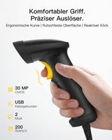 Hyper A60, Barcode Scanner 1D/2D USB, QR Code Scanner Plug & Play für Einzelhandel & Lager - Inateck Office DE