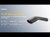 Nano 460 Tragbarer 2D Bluetooth-Barcode Scanner mit abnehmbarem Akku für Lager & Inventur