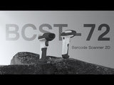 BCST-72 Bluetooth 2D Barcode Scanner kabellos mit AI & App SDK – QR Code Scanner, 35m Reichweite